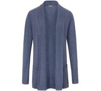 Strickjacke aus 100% Premium-Kaschmir Peter Hahn blau 38