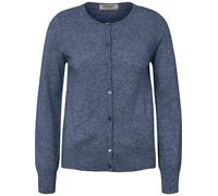 Strickjacke aus 100% Premium-Kaschmir Peter Hahn blau 38