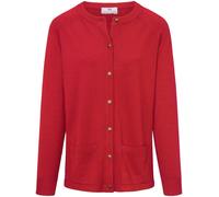Strickjacke aus 100%Schurwolle Pure Tasmanian Wool Peter Hahn rot 42