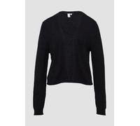 Strickjacke aus Bändchengarn M schwarz 2165277.9999.M