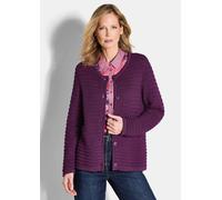 Strickjacke aus Baumwolle und Lurex lila 44