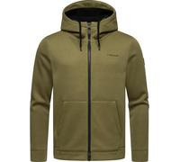 Strickjacke aus Feinstrick mit Kapuze "Fabian" Olive S