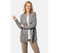 Strickjacke aus Merinowolle grau 25