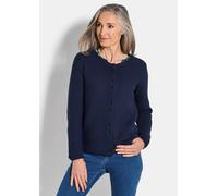 Strickjacke aus reiner Baumwolle blau 22