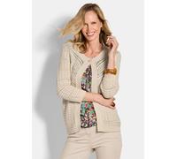 Strickjacke aus reiner Baumwolle braun 38