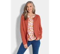 Strickjacke aus reiner Baumwolle orange 20