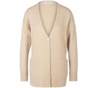 Strickjacke aus Schurwolle und Kaschmir Peter Hahn beige 44