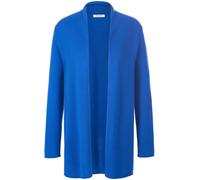 Strickjacke aus Schurwolle und Kaschmir Peter Hahn blau 38