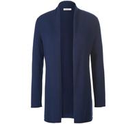 Strickjacke aus Schurwolle und Kaschmir Peter Hahn blau 42
