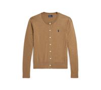 Strickjacke aus Stretch-Baumwollmischung L Tan