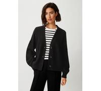 Strickjacke aus Wollmix schwarz 44