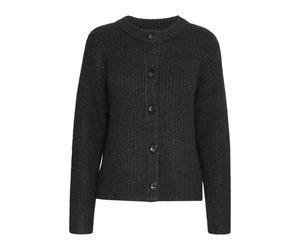 Strickjacke B.YOUNG "Langarm BYMILLER", Damen, Gr. L, schwarz, Obermaterial: 64% Polyester PES. 28% Polyacryl PAN. 8% Wolle mw., Strickjacken Strickjacke (48192002-L) schwarz