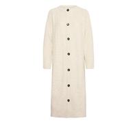 Strickjacke B.YOUNG "Langarm BYNELLO", Damen, Gr. S, beige (birch melange), Obermaterial: 68% Polyester PES. 25% Polyacryl PAN. 7% Wolle mw., Strickjacken Strickjacke (14334061-S) birch melange