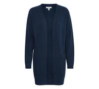 Strickjacke B.YOUNG "Langarm BYNONINA", Damen, Gr. L, blau (copenhagen night), Obermaterial: 50% Viskose CV. 27% Polyamid PA. 23% Polyester PES., Strickjacken Strickjacke (51329513-L) copenhagen night