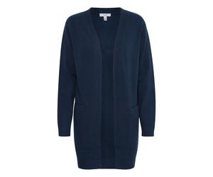 Strickjacke B.YOUNG "Langarm BYNONINA", Damen, Gr. XXL, blau (copenhagen night), Obermaterial: 50% Viskose CV. 27% Polyamid PA. 23% Polyester PES., Strickjacken Strickjacke (51329513-XXL) copenhagen n