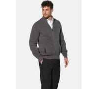 Strickjacke BABISTA "Strickjacke GIORTALLI", Herren, Gr. L, grau (dunkelgrau), Obermaterial: 46% Baumwolle CO. 27% Wolle mw. 27% Polyacryl PAN., Strickjacken Strickjacke (96191024-L) dunkelgrau