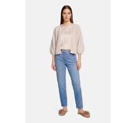 Strickjacke BETTY BARCLAY "Damen mit 3/4 Arm", Damen, Gr. 42, grau, Strick, Obermaterial: 64% Polyacryl, 36% Polyamid, Basic, gerade normal, Rundhals, Strickjacken Strickjacke (95950923-42) grau