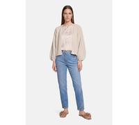 Strickjacke BETTY BARCLAY "Damen mit 3/4 Arm", Damen, Gr. 48, grau, Strick, Obermaterial: 64% Polyacryl, 36% Polyamid, Basic, gerade normal, Rundhals, Strickjacken Strickjacke (95950923-48) grau