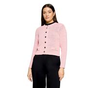 Strickjacke BETTY BARCLAY "Damen mit aufgesetzten Taschen", Damen, Gr. 48, pink dolphin, Strick, Obermaterial: 65% Polyacryl, 35% Polyamid, Basic, gerade normal, Rundhals, Strickjacken Strickjacke (43