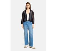 Grobstrickjacke mit Lochmuster dunkelblau 38