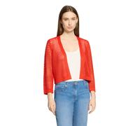 Betty Barclay Strickjacke mit Lochmuster V-Ausschnitt 100% Polyacryl Basic hibiscus rot Gr. 42