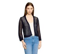 Strickjacke BETTY BARCLAY "Damen mit Lochmuster", Damen, Gr. 48, dunkelblau, Strick, Obermaterial: 100% Polyacryl, Basic, gerade normal, V-Ausschnitt, Strickjacken Strickjacke (31166020-48) dunkelblau