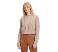 Strickjacke BETTY BARCLAY "Betty Barclay Feinstrick-Bolero mit V-Ausschnitt" Gr. 42, funghi melange Damen Strickjacken (28318023-42) funghi melange