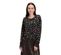 Strickjacke BETTY BARCLAY "Damen mit überschnittenen Ärmeln", Damen, Gr. 44, braun (braun, beige), Strick, Obermaterial: 80% Viskose, 20% Polyamid, figurumspielend normal, Rundhals, Strickjacken Stric