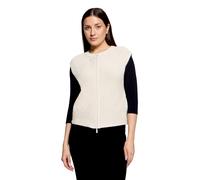 Grobstrickjacke ohne Arm beige Damen