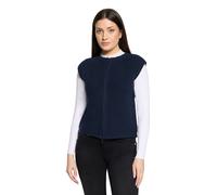 Strickjacke BETTY BARCLAY "Damen ohne Arm", Damen, Gr. 48, dunkelblau, Strick, Obermaterial: 60% Baumwolle, 40% Polyacryl, lässig geschnitten normal, Rundhals, Strickjacken Strickjacke (73428631-48) d