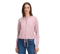 Strickjacke BETTY & CO "Damen mit Reißverschluss", Damen, Gr. 44, rosa (rose melange), Strick, Obermaterial: 50% Viskose, 27% Polyamid, 23% Polyester, lässig geschnitten normal, Strickjacken Strickjac