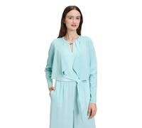 Strickjacke BETTY & CO "Damen ohne Verschluss", Damen, Gr. 42, blau (pastel turquoise), Feinstrick, Obermaterial: 64% Viskose, 36% Polyamid, tailliert normal, V-Ausschnitt, Strickjacken Strickjacke, S