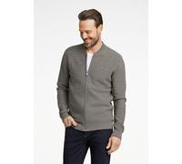 Strickjacke BISON "BISON Cardigan", Herren, Gr. 3XL, beige (stone mel), Obermaterial: 100% Baumwolle, Strickjacken Strickjacke (29922104-XXXL) stone mel