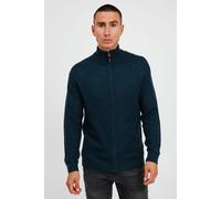 Strickjacke BLEND "BHCarmelo", Herren, Gr. M, blau (marineblaus), Grobstrick, 100% Polyacryl, meliert, regular fit normal, ohne Ausschnitt, Raglanärmel Rippbündchen, Strickjacken Strickjacke, Strickja