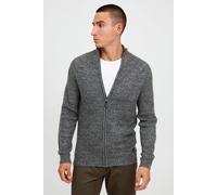 Strickjacke BLEND "BHCarmelo", Herren, Gr. XXL, charcoal mix, Grobstrick, 100% Polyacryl, meliert, regular fit normal, ohne Ausschnitt, Raglanärmel Rippbündchen, Strickjacken Strickjacke, Strickjacke