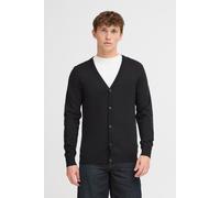 Strickjacke BLEND "BHDan", Herren, Gr. XXL, schwarz, Feinstrick, 70% Viskose, 30% Nylon, unifarben, normal normal, V-Ausschnitt, Strickjacken Strickjacke, Komfortabler Cardigan mit Knöpfen. (11196049-