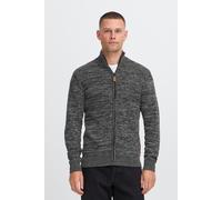 Strickjacke BLEND "BHDano", Herren, Gr. XXL, schwarz, Grobstrick, 70% Baumwolle (Recycled), 30% Polyester (Recycled), meliert, normal normal, hoch geschlossener Ausschnitt, Strickjacken Strickjacke, S