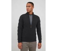 Strickjacke BLEND "BHGalmaro", Herren, Gr. XXL, asphalt, Feinstrick, 100% Baumwolle, gestreift, regular fit normal, ohne Ausschnitt, eng Bündchen, Strickjacken Strickjacke, Strickjacke hochabschließen