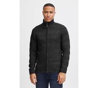 Strickjacke BLEND "BHGalmaro", Herren, Gr. XXL, charcoal mix, Feinstrick, 100% Baumwolle, gestreift, regular fit normal, ohne Ausschnitt, eng Bündchen, Strickjacken Strickjacke, Strickjacke hochabschl