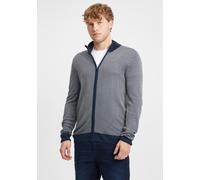 Strickjacke BLEND "BHLonder", Herren, Gr. XL, marineblaus, Feinstrick, 50% Polyacryl, 50% Viskose, unifarben, regular fit normal, V-Ausschnitt, elastischer Bund, Strickjacken Strickjacke, Strickjacke