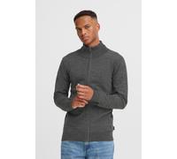 Strickjacke BLEND "BHMCASSBERG", Herren, Gr. 3XL, charcoal mix, Feinstrick, 100% Polyester, unifarben, Basic, normal normal, hoch geschlossener Ausschnitt, elastischer Bund, Strickjacken Strickjacke,