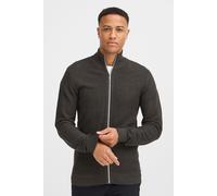 Strickjacke BLEND "BHMGOMAZ", Herren, Gr. M, charcoal mix, Feinstrick, 100% Baumwolle, unifarben, Basic, regular fit normal, ohne Ausschnitt, eingesetzt Rippbündchen, Strickjacken Strickjacke, Stilvol