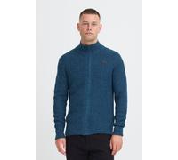 Strickjacke BLEND "BHMPattix", Herren, Gr. M, marineblaus melange, Grobstrick, 100% Polyacryl, unifarben, normal normal, hoch geschlossener Ausschnitt, Rippstrickbündchen, Strickjacken Strickjacke, St