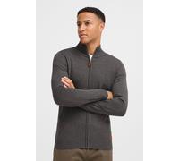 Blend BHNorman Herren Strickjacke Cardigan Feinstrick Pullover mit Stehkragen Reißverschluss Rippbündchen Baumwollmischung Regular fit, Größe:XL, Farbe:Pewter Mix (70817)