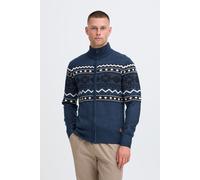 Strickjacke BLEND "BHNova", Herren, Gr. XL, marineblaus, Grobstrick, 100% Polyacryl, normal normal, hoch geschlossener Ausschnitt, Rippstrickbündchen, Strickjacken Strickjacke, Stilvolle Strickjacke m