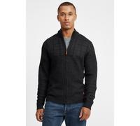 Strickjacke BLEND "BHOteros", Herren, Gr. L, schwarz, Grobstrick, 100% Polyacryl, unifarben, regular fit, ohne Ausschnitt, Strickbündchen, Strickjacken Strickjacke, Cardigan mit Stehkragen (79408758-L