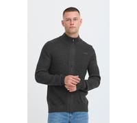 Strickjacke BLEND "BHMPattix", Herren, Gr. XXL, pewter mix, Grobstrick, 100% Polyacryl, unifarben, normal normal, hoch geschlossener Ausschnitt, Rippstrickbündchen, Strickjacken, Stilvolle Strickjacke