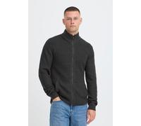 Strickjacke BLEND "BHMRibes", Herren, Gr. M, stone mix, Grobstrick, 100% Polyacryl, unifarben, normal normal, hoch geschlossener Ausschnitt, Rippstrickbündchen, Strickjacken Strickjacke, Schicke Zip-J
