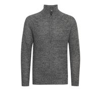 Strickjacke BLEND "BHCarmelo", Herren, Gr. M, charcoal mix, Grobstrick, 100% Polyacryl, meliert, regular fit normal, ohne Ausschnitt, Raglanärmel Rippbündchen, Strickjacken Strickjacke, Strickjacke mi