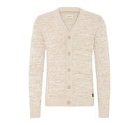 Strickjacke BLEND "Strickjacke BHDamon", Herren, Gr. 3XL, beige (bone weiß), Obermaterial: 70% Baumwolle CO. 30% Polyester PES., Strickjacken Strickjacke (44688144-XXXL) bone weiß